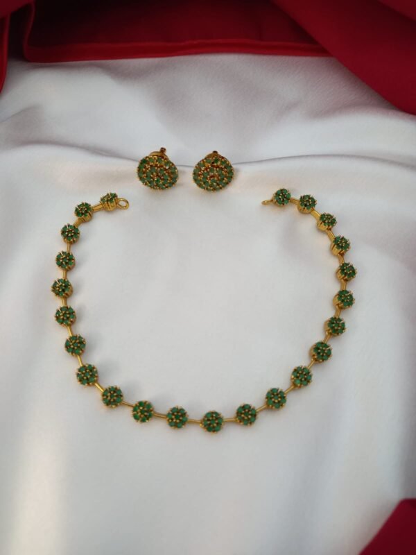 Cute Elegant AD Necklace Green NC979