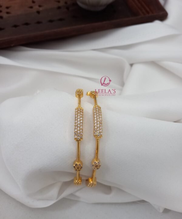 Premium Antique Finish Diamond burst Bangles BG228 ( 2 bangles)