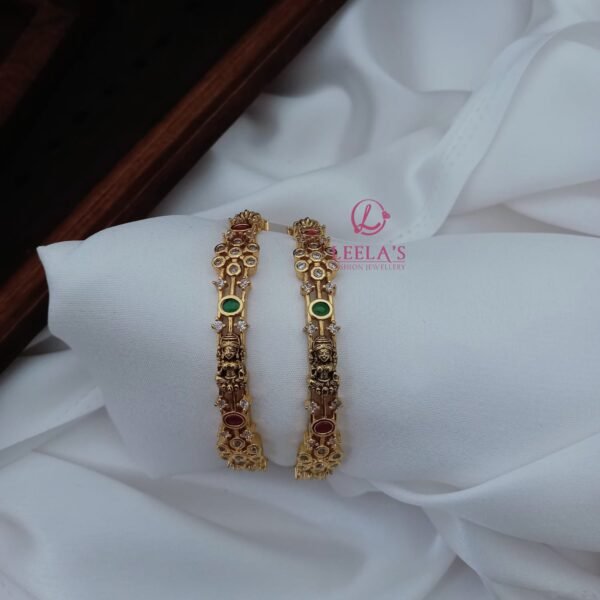 Premium Antique Finish Padma Lakshmi Bangle BG233 - Image 2