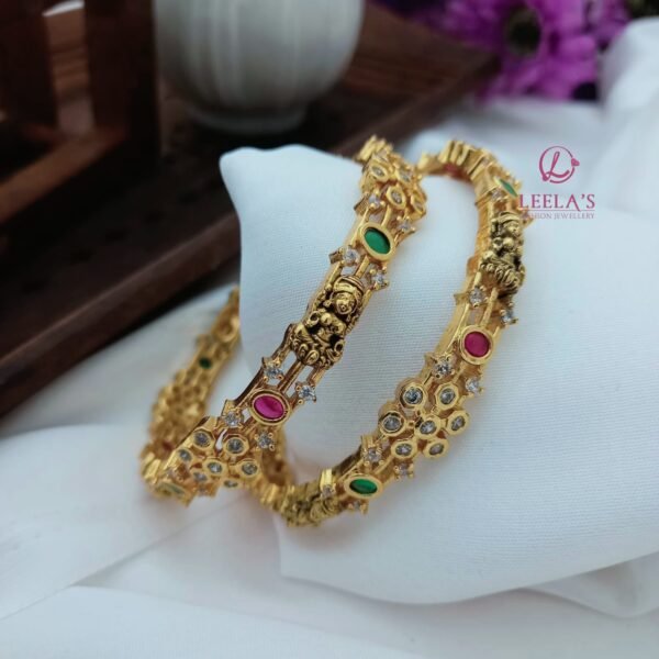 Premium Antique Finish Padma Lakshmi Bangle BG233 - Image 3