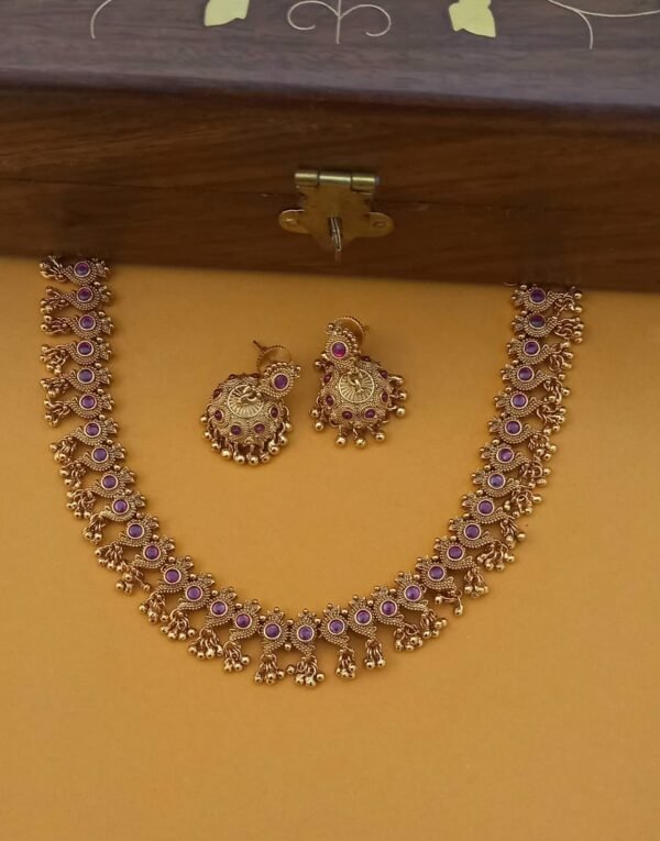 Premium Antique Finish Mythili Necklace NC988 - Image 2