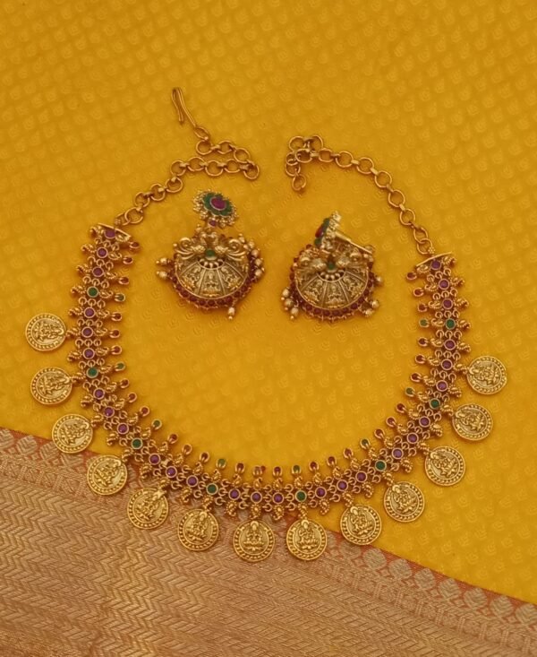 Premium Antique Finish Veena Necklace NC995