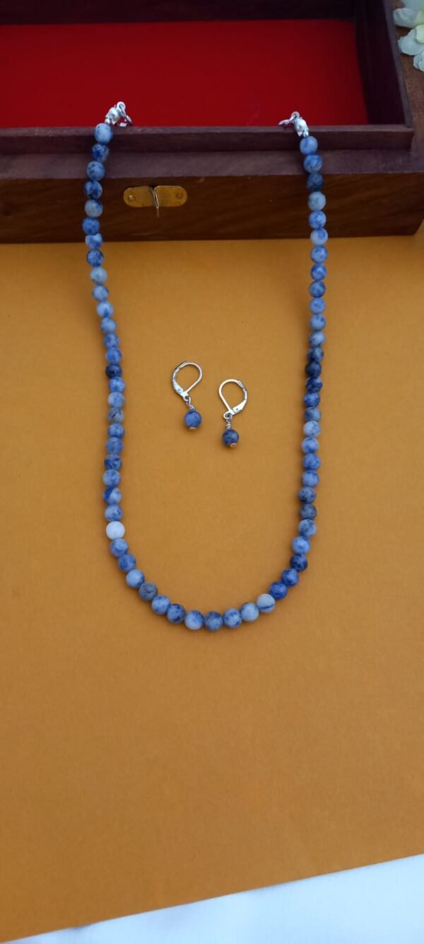 Semi Precious Sodalite Beads Necklace SB713