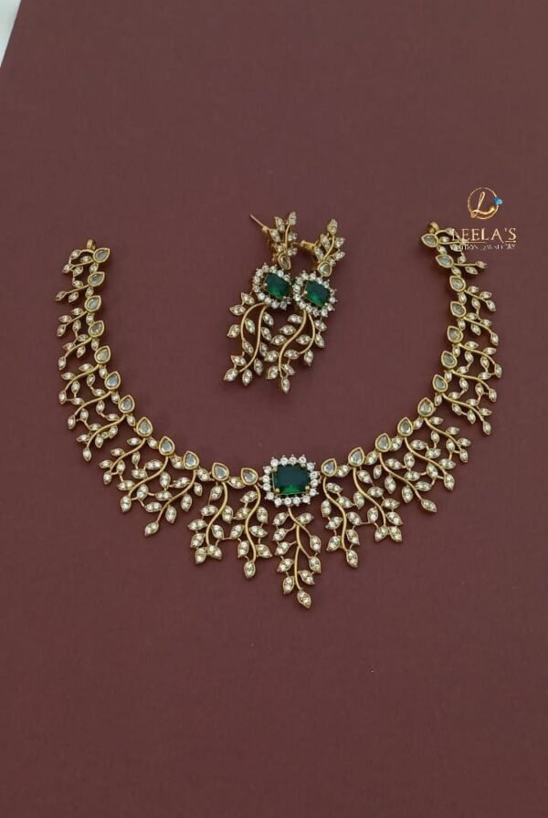 Chandhni Diamond Necklace NC9105 Green