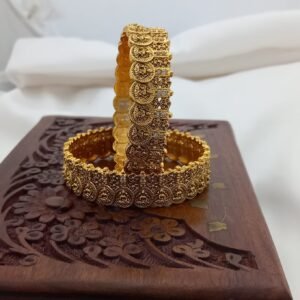 Gayatri Coin Antique Finish bangles (2 Bangles ) BG252