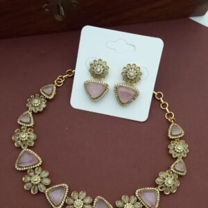 Bipasha Party Necklace Pink NC9124
