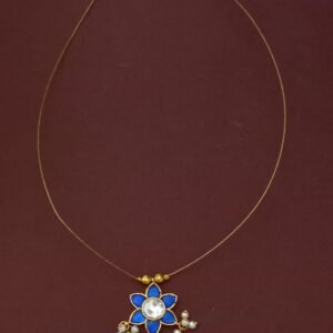 Cute Jadau Trillium Invisible Necklace NC9136