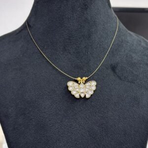 Cute Jadau Butterfly Invisible Necklace NC9138