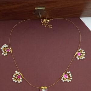 Cute Jadau Tamara Invisible Necklace NC9145